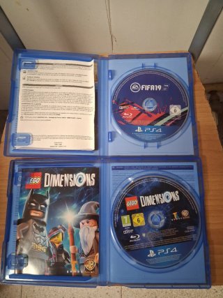 4 Juegos PS4: FIFA 19, LEGO Dimensions, FIFA 16, F