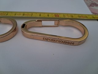 Set 2 Moschettoni Emporio Armani Oro