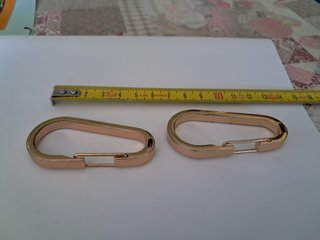 Set 2 Moschettoni Emporio Armani Oro