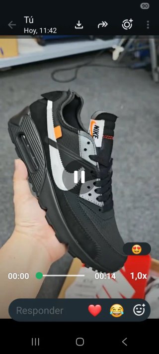 Zapatillas Nike Air Max 90 Negras Blancas