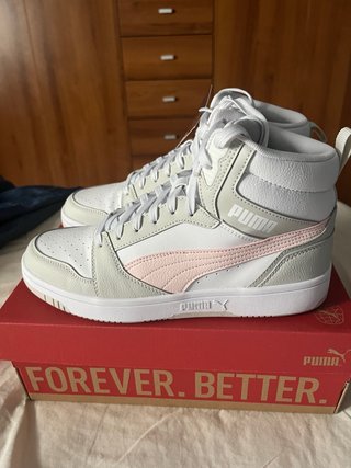 Botín Puma Blanco Talla 39 Nuevo. Sin estrenar