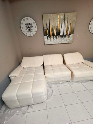 Sofá Chelong Espuma Comprimida Beige