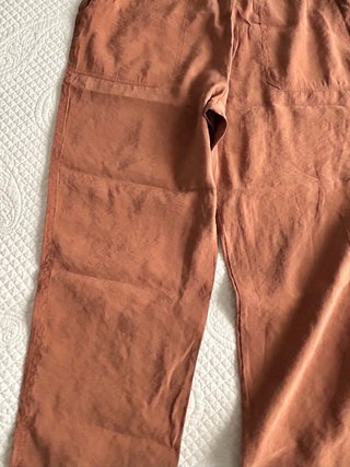 Pantalón fluido Zara Talla L Naranja