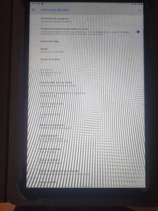 Tablet color negro