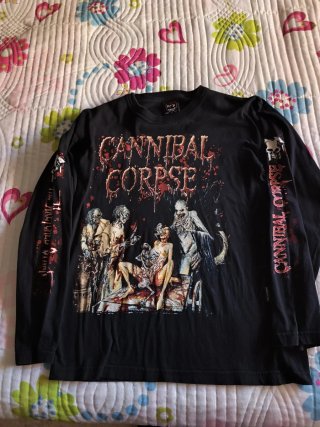 Camiseta oficial Cannibal Corpse Manga Larga Negra