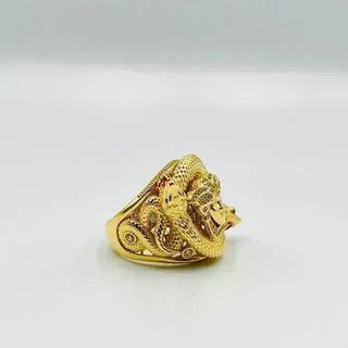 Sello Medusa Serpientes Circonitas 18K