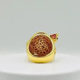 Sello Medusa Serpientes Circonitas 18K