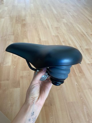 Sillín de Gel Negro para Bicicleta