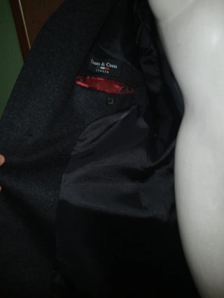Cappotto uomo grigio nuovo taglia 46