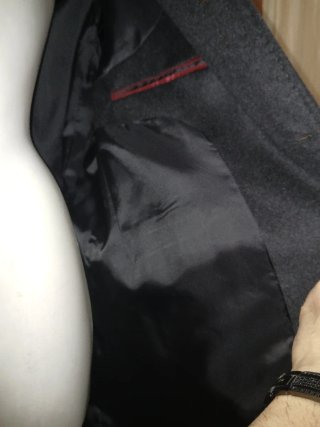 Cappotto uomo grigio nuovo taglia 46
