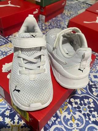 Scarpe Puma Bimbo Bianche Velcro