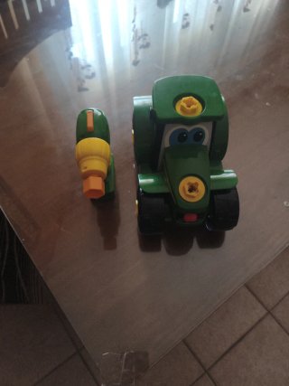 Tractor Juguete Desmontable Verde