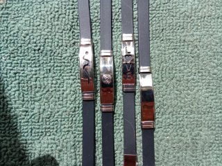 Set 4 bracciali uomo silicone e metallo