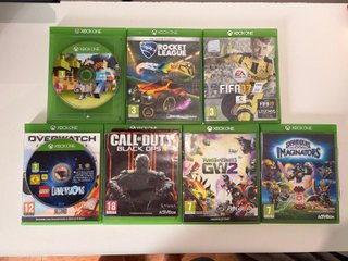 Lote de juegos para Xbox One.