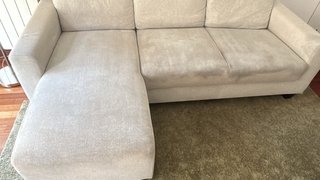 Sofá Chaise Longue Beige - Gris Bollstänas