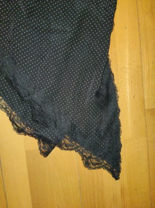 Top lencero lunares negro talla L