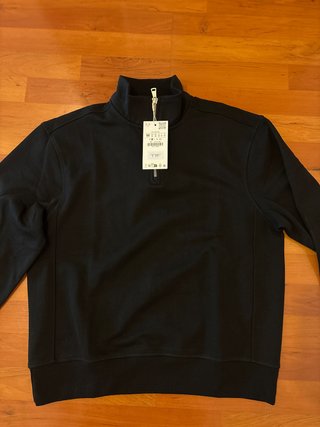 Sudadera Zara Hombre Negra Talla M