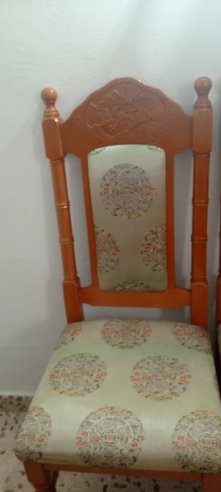 10 Sillas de Comedor Madera Estampado