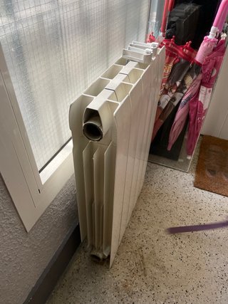 Radiador agua 5 cuerpos blanco