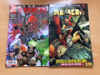 Masacre: lote de comics y tomos