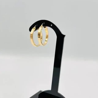 Pendientes Aro Tornillo 18K