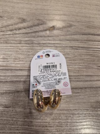 Orecchini FARMA dorati ipoallergenici