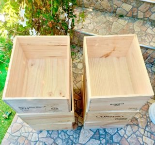 6 cajas de madera grandes manualidades como nuevas