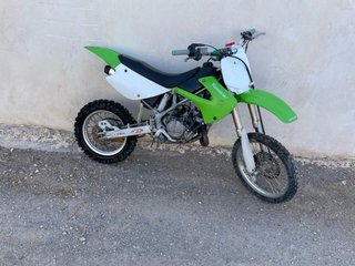 Kawasaki 85cc Motocross Verde/Blanco