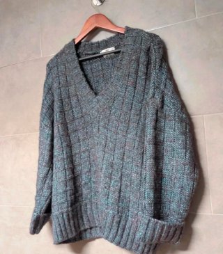 Jersey Mango Gris y Turquesa