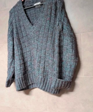 Jersey Mango Gris y Turquesa