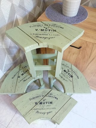 Banchi in legno stile shabby chic (4 unità)