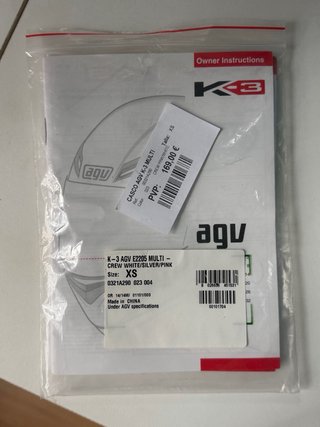 Casco Moto AGV Talla XS Nuevo