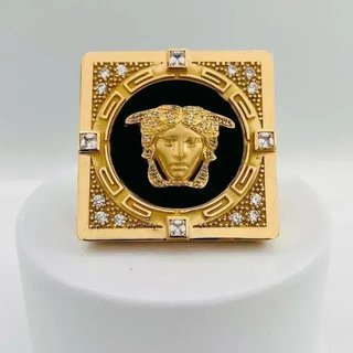 Sello Medusa Onix  18K Grande