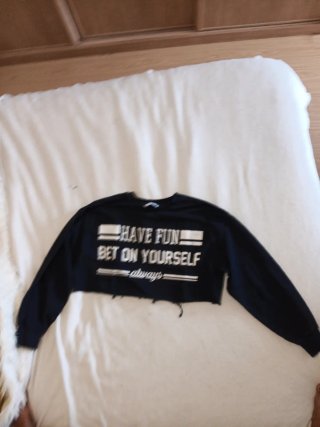 Sudadera Crop Have Fun Talla Única