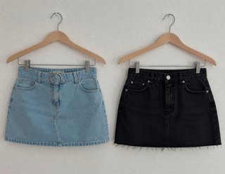 Pack 2 Faldas Vaqueras Bershka Talla 34