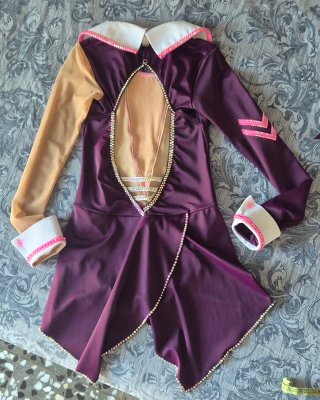 Maillot patinaje artístico morado