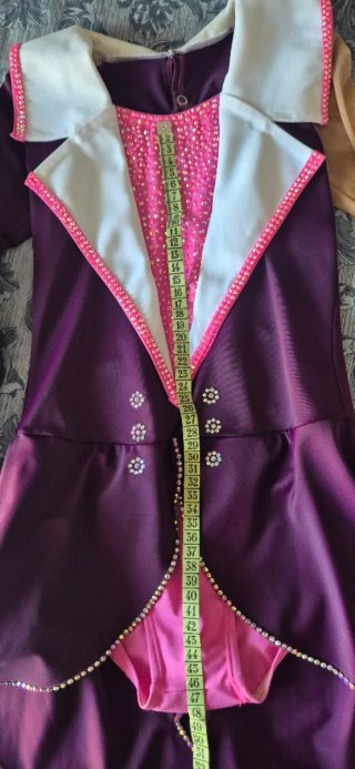 Maillot patinaje artístico morado