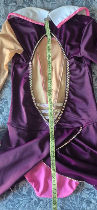 Maillot patinaje artístico morado