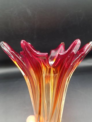 Vaso in cristallo Murano Fratelli Toso