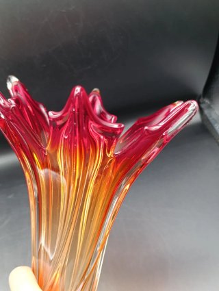 Vaso in cristallo Murano Fratelli Toso
