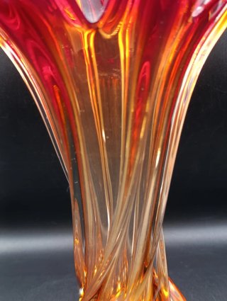 Vaso in cristallo Murano Fratelli Toso