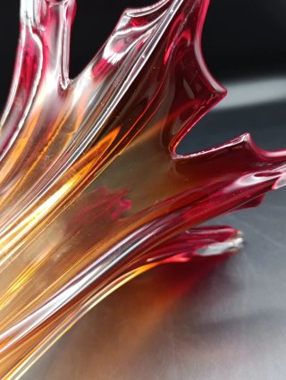 Vaso in cristallo Murano Fratelli Toso