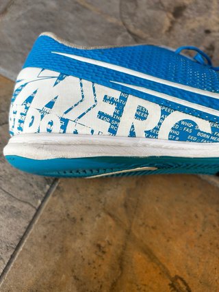 Zapatillas Nike Mercurial Azul y Blanco