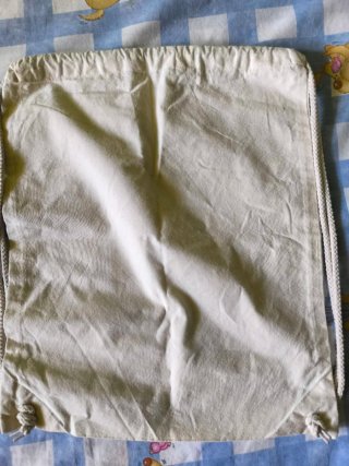 Mochila de tela pintada a mano gato