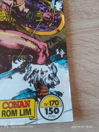 Marvel comic Conan el bárbaro antiguo