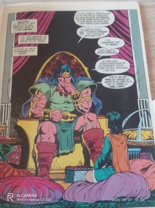 Marvel comic Conan el bárbaro antiguo
