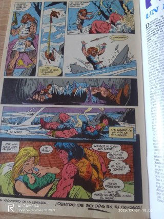 Marvel comic Conan el bárbaro antiguo