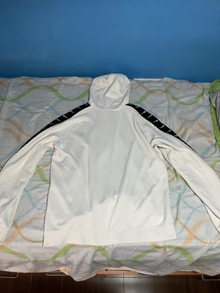 Sudadera Nike Blanca Logo Tape Hoodie