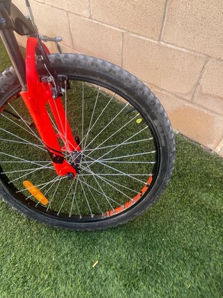 Bicicleta Montaña 24 B'Twin Negra/Roja