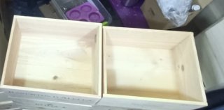 12 cajas de madera decoración estanterías armarios
